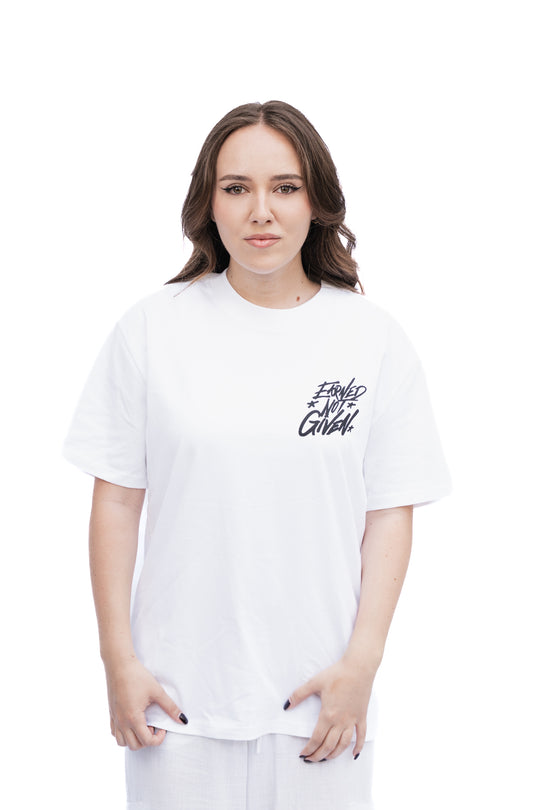 Unisex Oversize Shirt 'Earned. Not Given.'